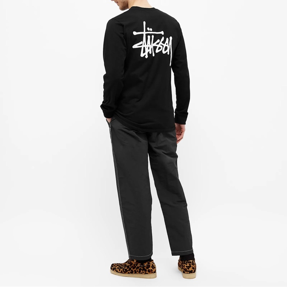 Stussy Long Sleeve Basic T-Shirt Black 2017 - Picture 8 of 8
